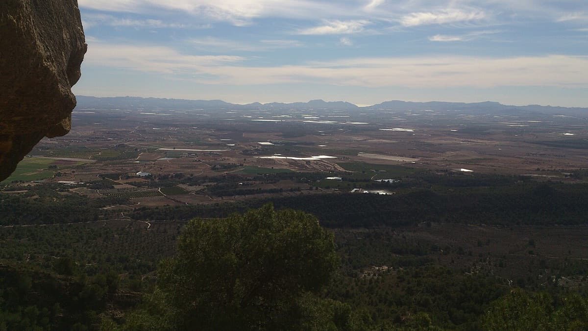 El Campo de Cartagena visto desde la sierra de Columbares